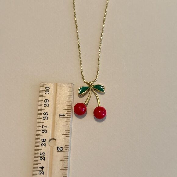 Cherry Pendant Necklace #1590 - Picture 5 of 5